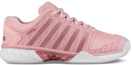 K-Swiss Women's Hypercourt Express Tennis Shoes (Coral Blush/White)