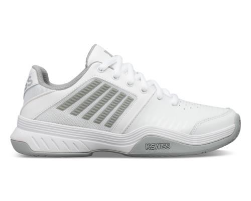 95443-150 K-Swiss Women's Court Express Tennis Shoes (White/Highrise/Silver)