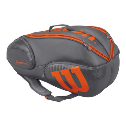 Wilson Burn 9-Pack Tennis Bag (Grey/Orange)