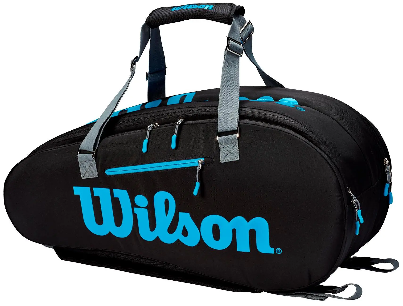 Wilson Ultra 9 Pack Tennis Bag (Black/Blue/Silver)