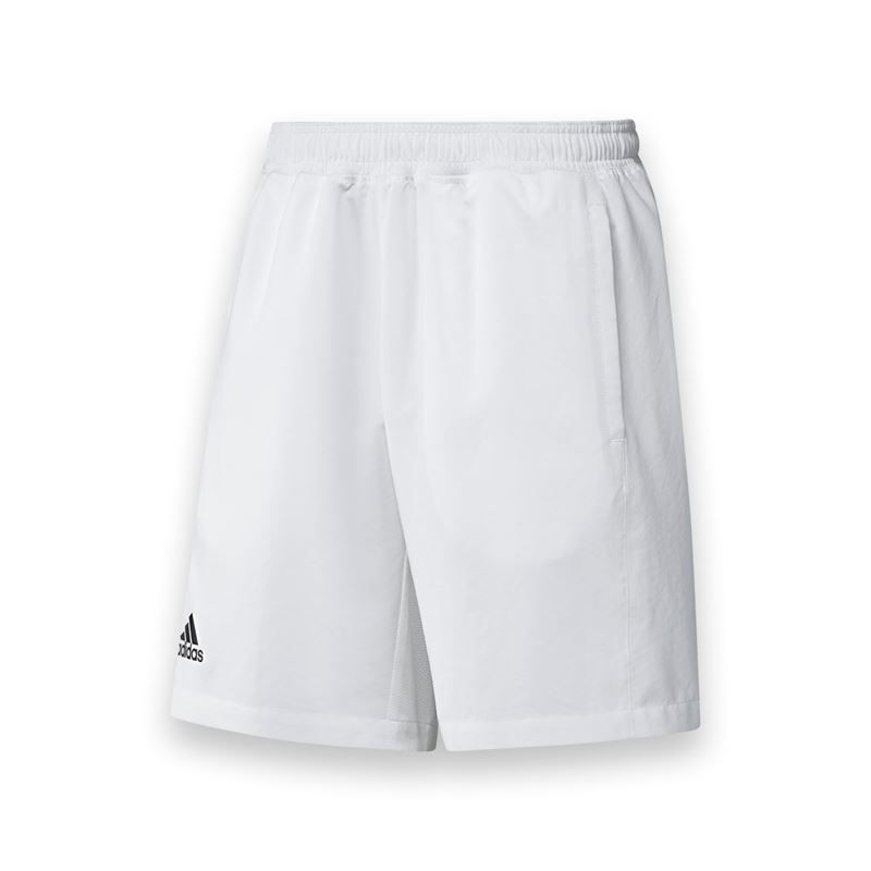 Adidas Men's T16 CC Team Tennis Shorts (White/Black)