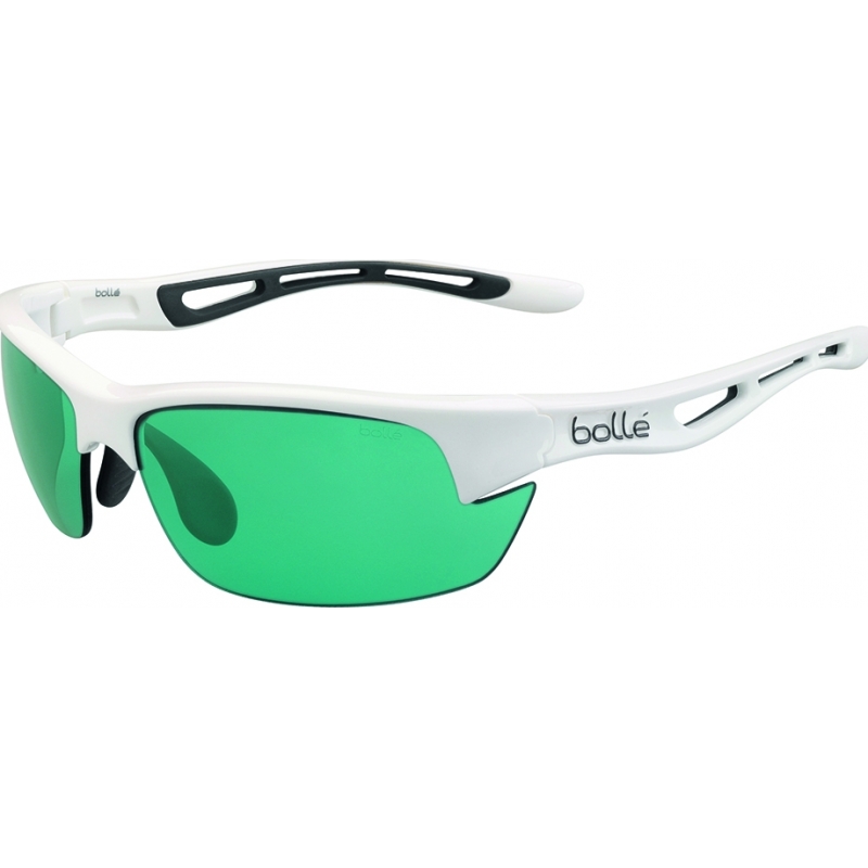 Bolle Bolt S Competivision Gun Sunglasses (Shiny White)