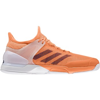 Adidas Men&amp;apos;s Adizero Ubersonic 2 Tennis Shoe (Glow Orange/Maroon/White)