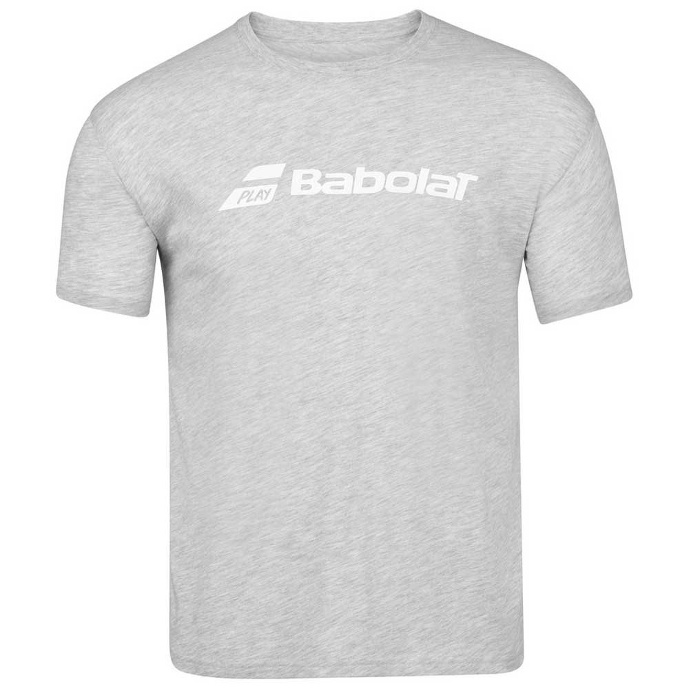 Babolat Men's Exercise Crew Neck Tennis Training Tee (High Rise/Heather)