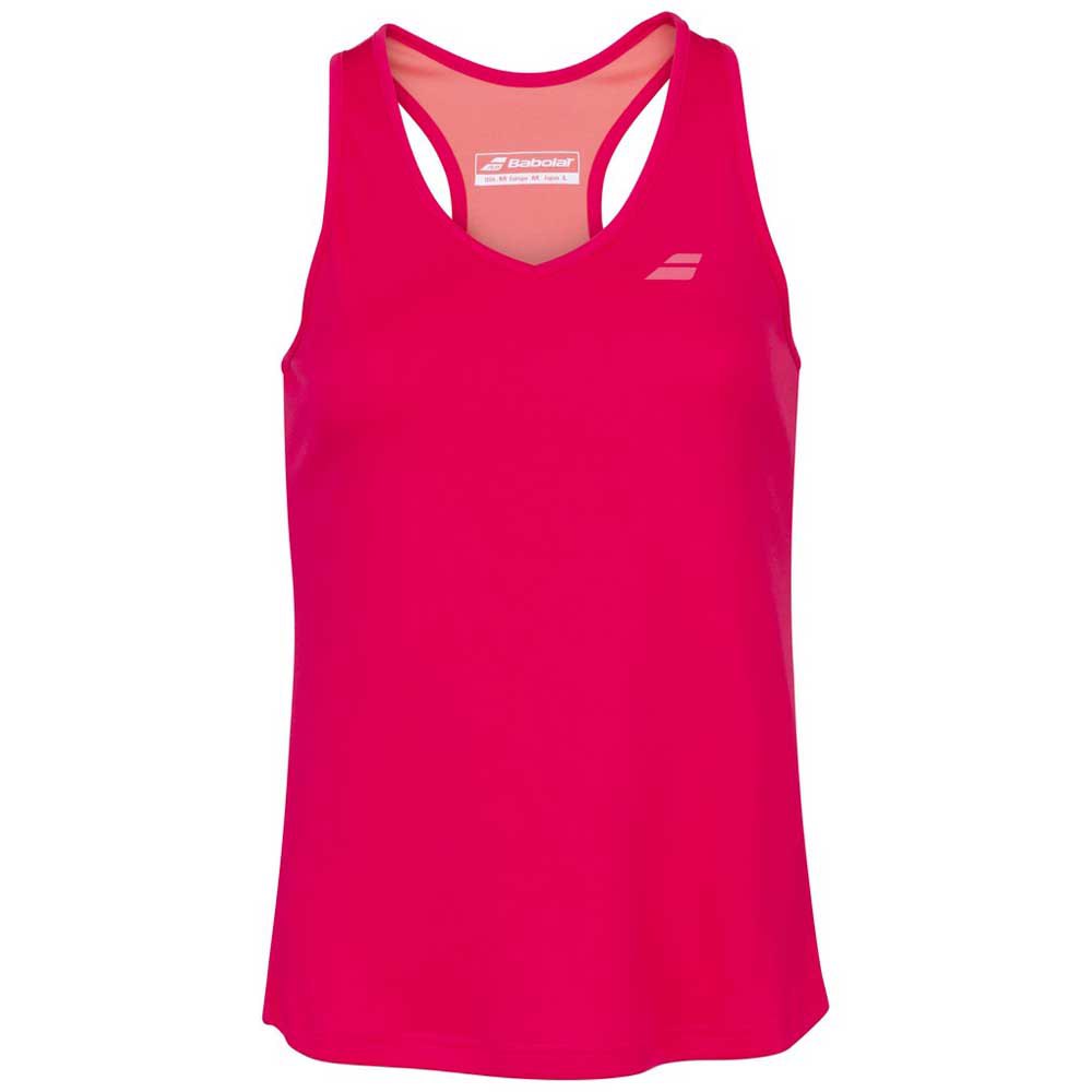 Babolat Women's Play Cap Sleeve Tennis Tank Top (Tomato Red)