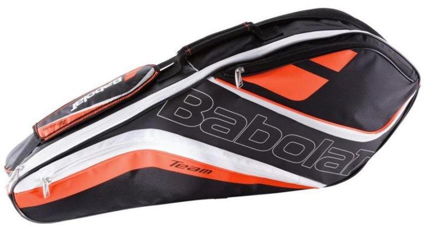 Babolat Team Racquet Holder x3 (Black/Fluoro Red)