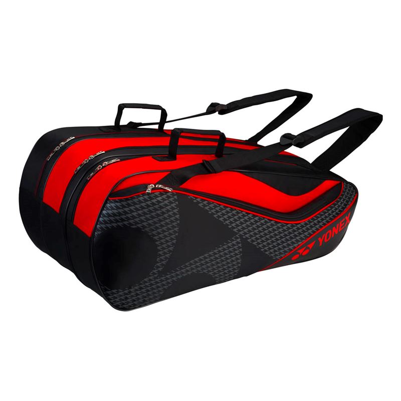 Yonex Tournament Series 9-Pack Racquet Bag (Black/Red)