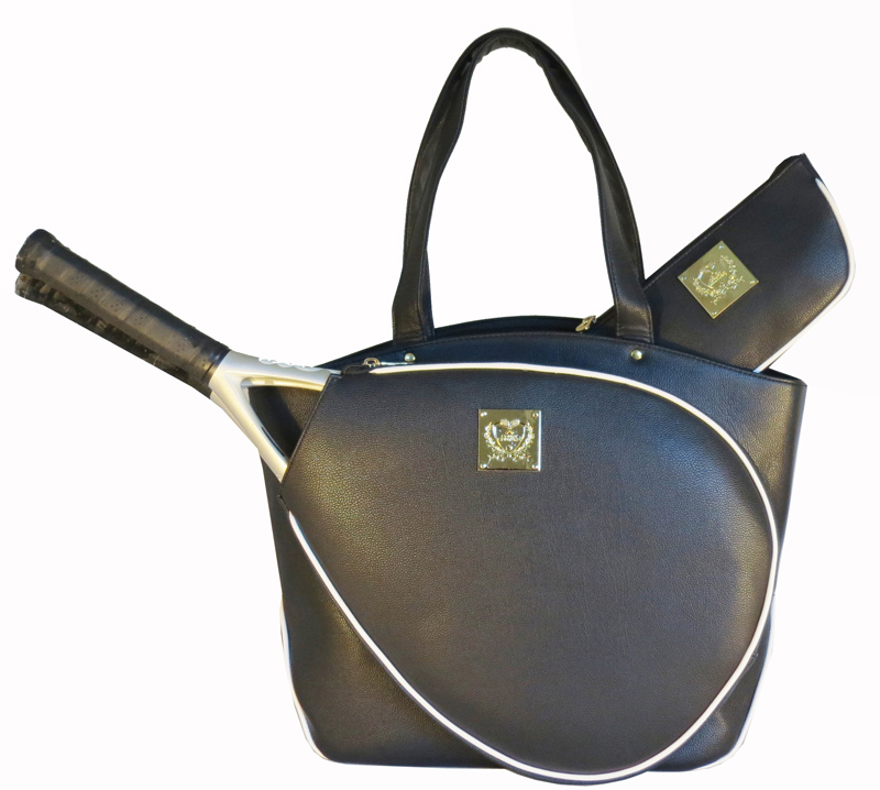 Court Couture Cassanova Tennis Bag (Black Pebble) 