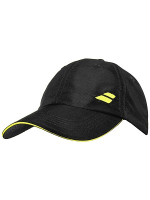 Babolat Basic Logo Tennis Cap (Black/Blazing Yellow)