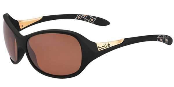 Bolle Grace Matte Black Polarized Sunglasses (Sandstone)