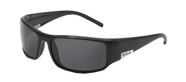 Bolle King Polarized Large Fit Sunglasses (Shiny Black)