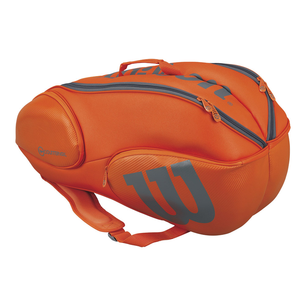 Wilson Burn 9-Pack Tennis Bag (Orange/Grey)