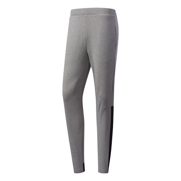 Adidas Men's Club Knit Tennis Warm-Up Pants (Core Heather/Black/Scarlet)