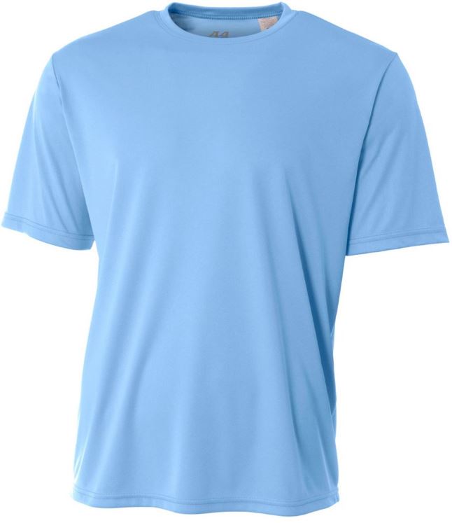 A4 Men&apos;s Performance Crew Shirt (Light Blue)