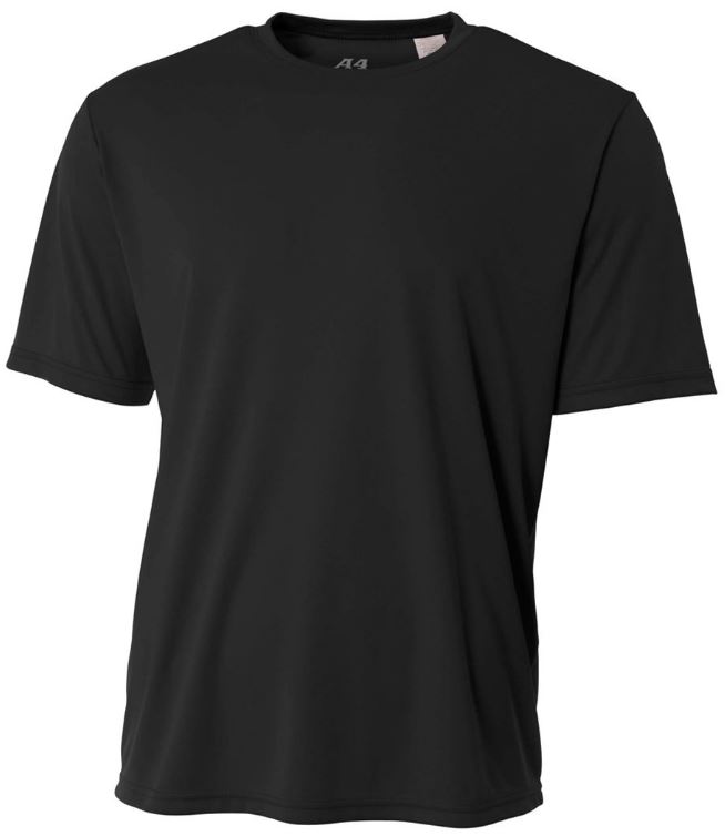 A4 Men&amp;apos;s Performance Crew Shirt (Black)