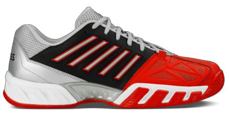 K-Swiss Men&amp;apos;s Bigshot Light 3 Tennis Shoes (Red/Black/Silver)
