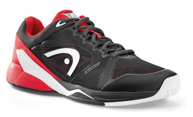 Head Men&amp;apos;s Revolt Pro 2.0 Tennis Shoes (Raven/Red)