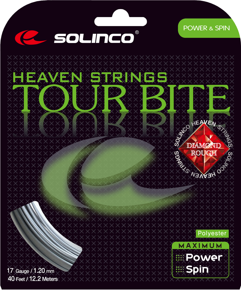 Solinco Tour Bite Diamond Rough 16 1.30mm Tennis Strings Set 