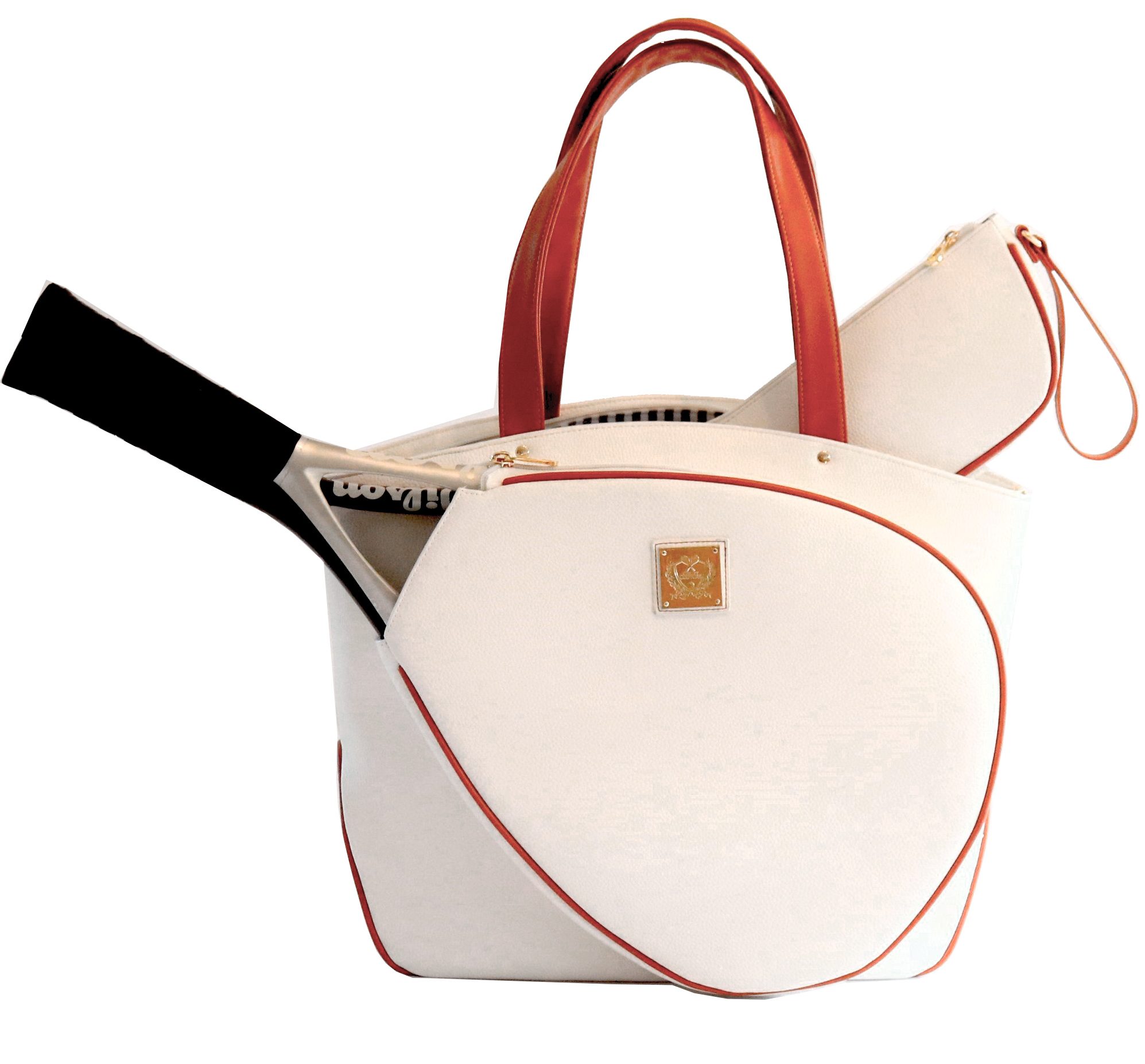 Court Couture Cassanova Tennis Bag (White Pebble) 