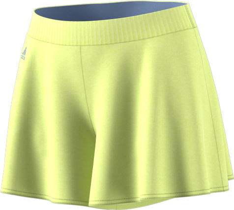 Adidas Women's Melbourne Hosenrock Tennis Shorts (Semi-Frozen Yellow)