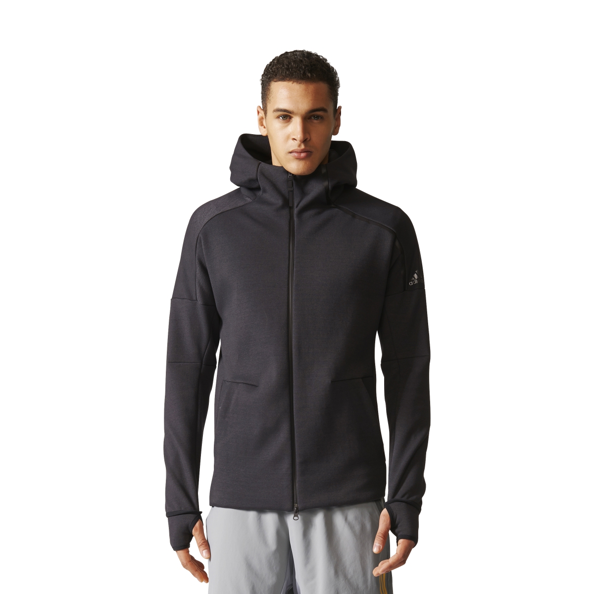 Adidas Men's N.Z.E. Tennis Warm-up Hoodie (Black)