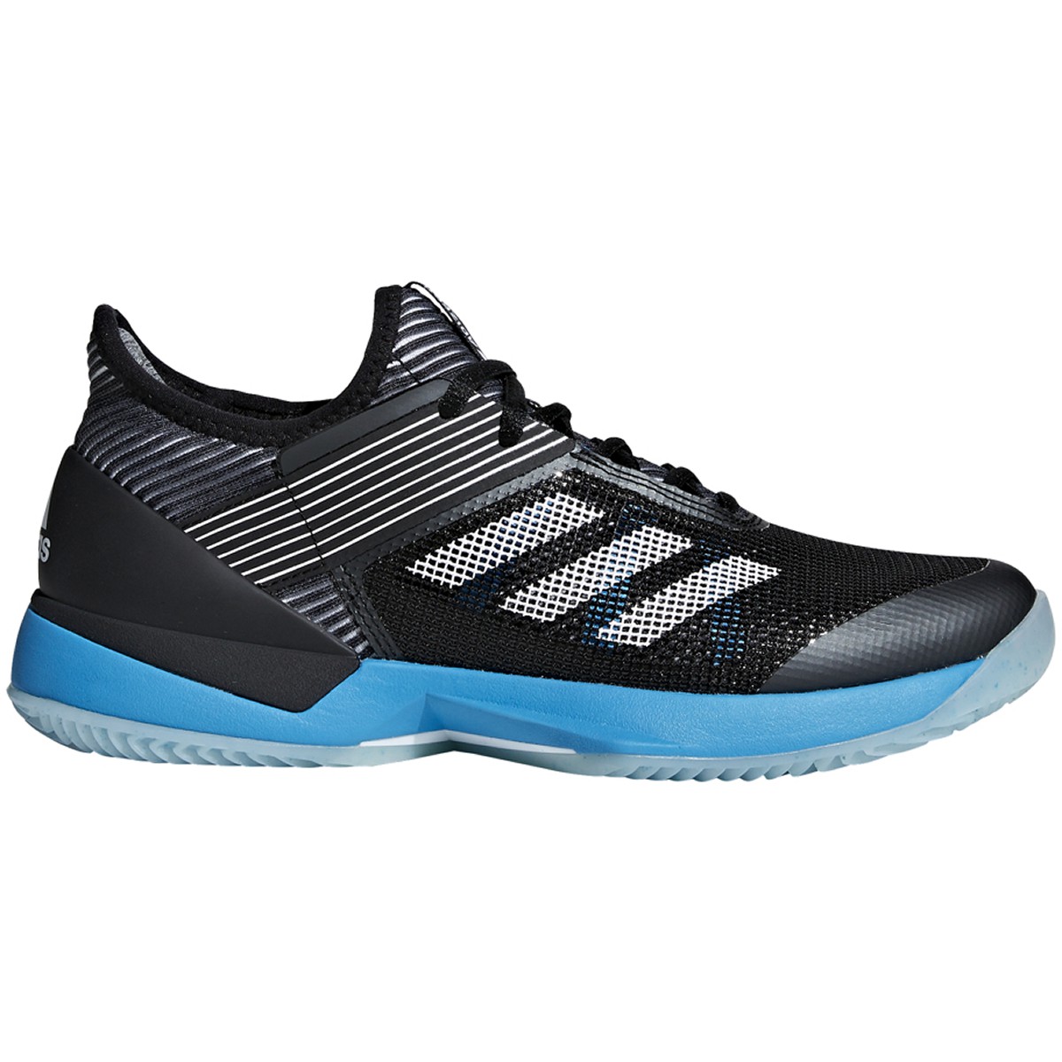 Adidas Women's Adizero Ubersonic 3 Clay Court Tennis Shoes (Black/White ...