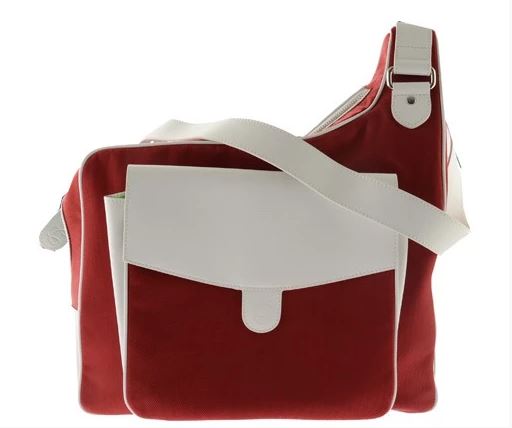 Cortglia Sport Messenger Tennis Bag (Red &amp; White)