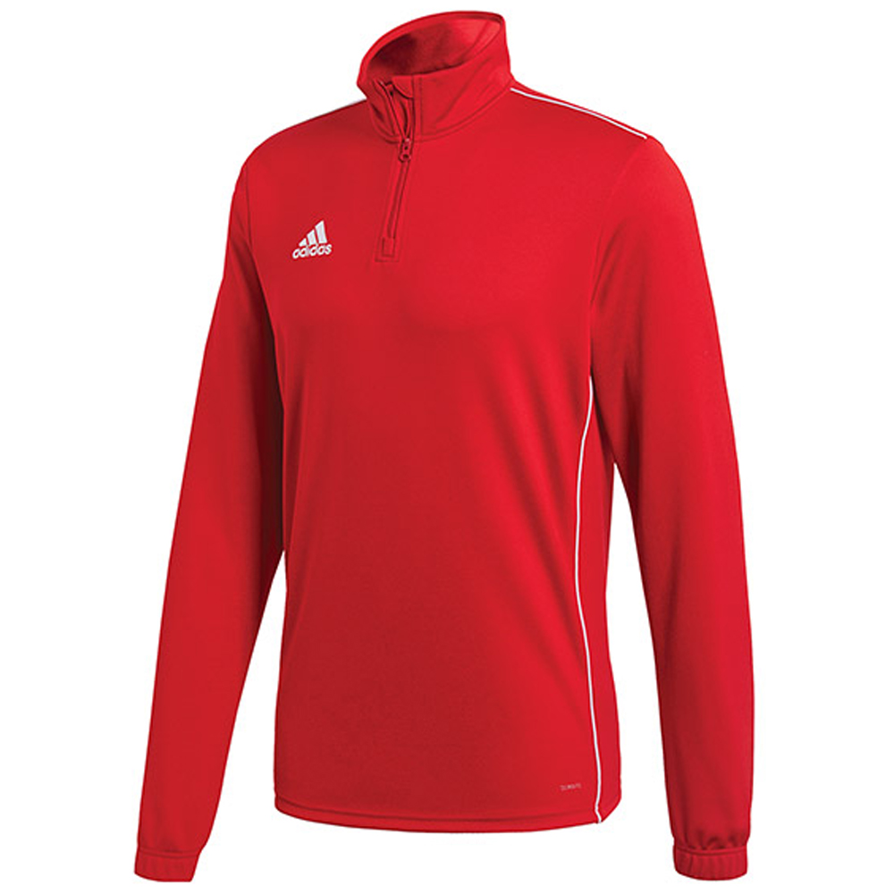 Adidas Men's Core Training Half Zip Tennis Top (Power Red/White)