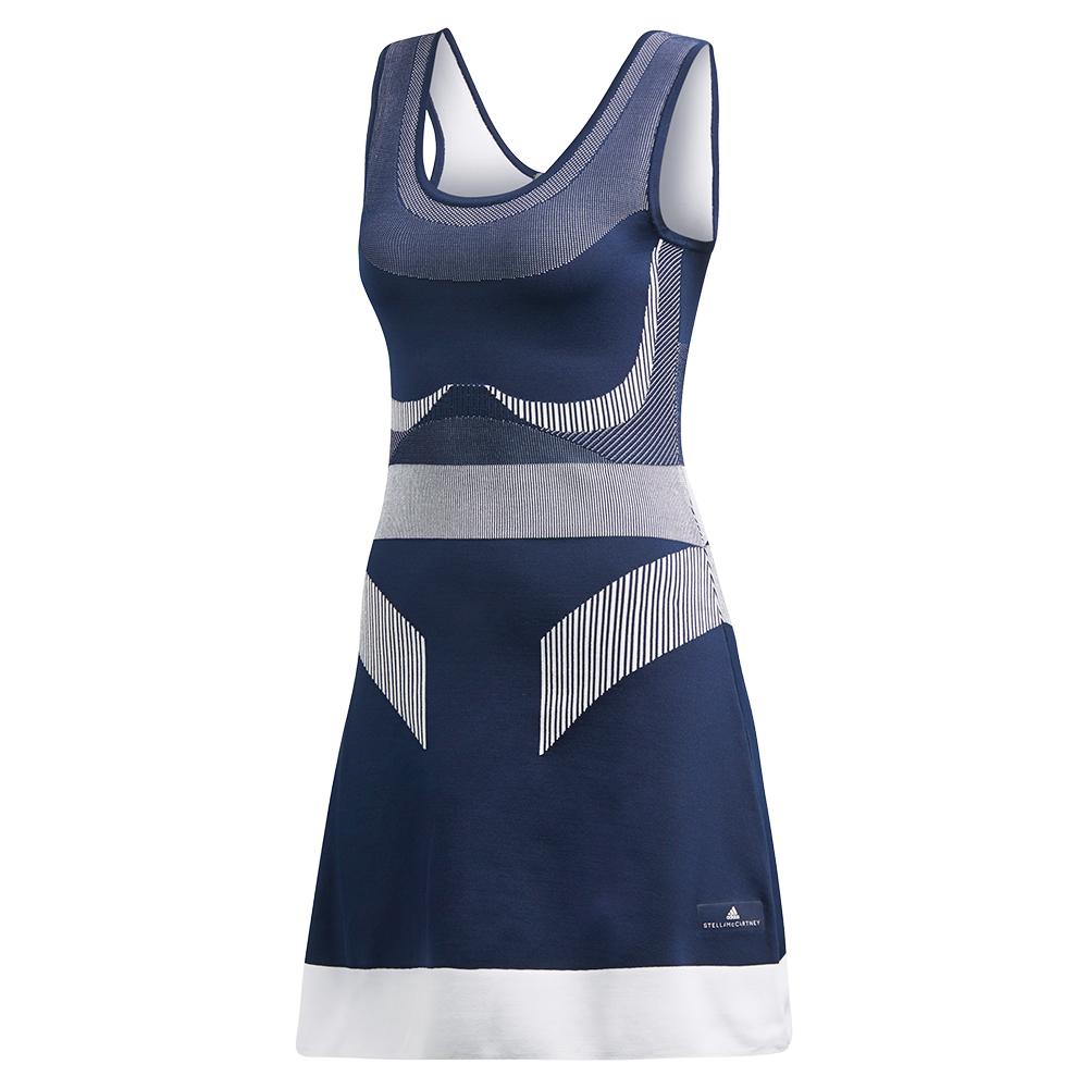Hvor fint kvarter udstilling Adidas by Stella McCartney Court Clubhouse Prime Knit Tennis Dress (Night  Indigo)