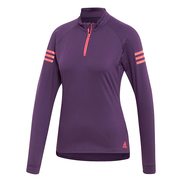 Adidas Women's Club Midlayer Long-Sleeve Tennis Top (Legend Purple ...