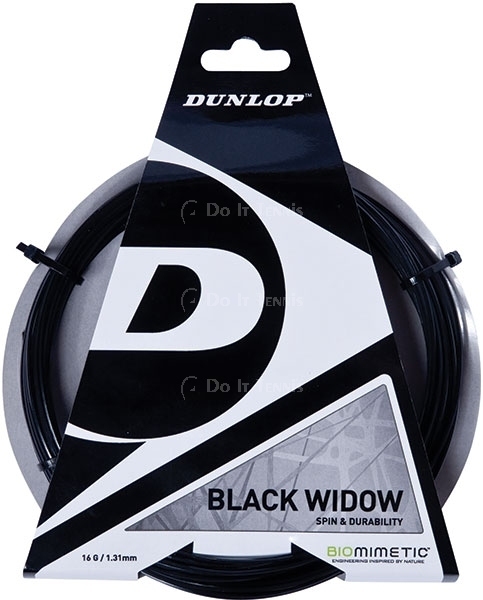 Dunlop Black Widow 16g Tennis String (Set)
