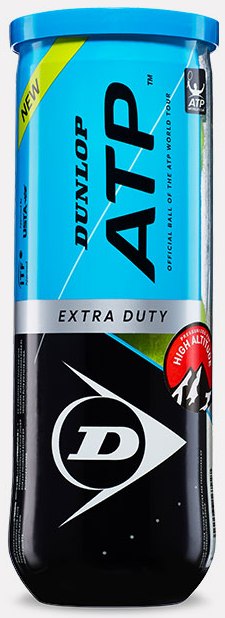 Dunlop ATP Super Premium Extra Duty High Altitude Tennis Balls (Can)