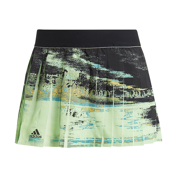 Adidas Women's NY Tennis Skirt (Glow Green/Black)
