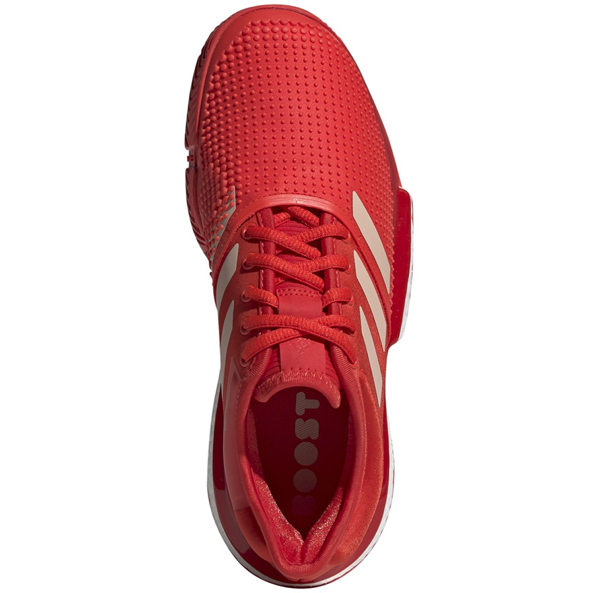 Adidas Women's SoleCourt Boost Tennis Shoes (Active Red/Soft Powder ...