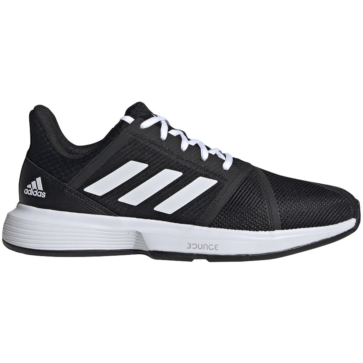 Adidas Men's CourtJam Bounce Tennis Shoes (Core Black/White)