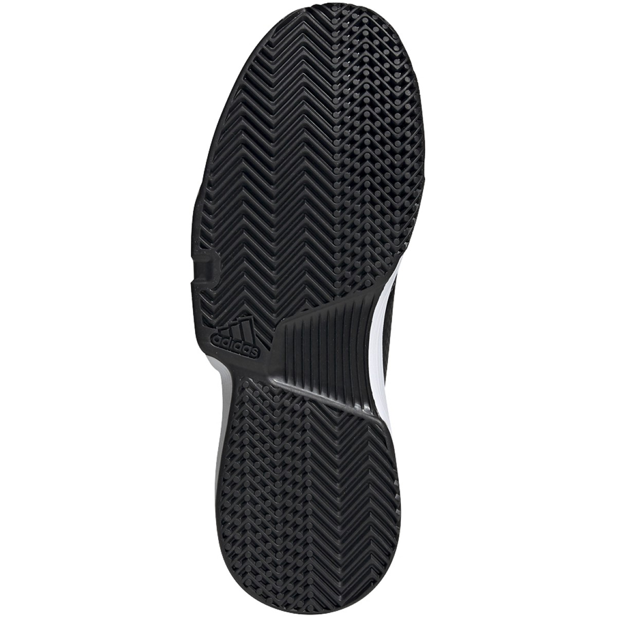 Adidas Men's GameCourt Tennis Shoes (Black/White)