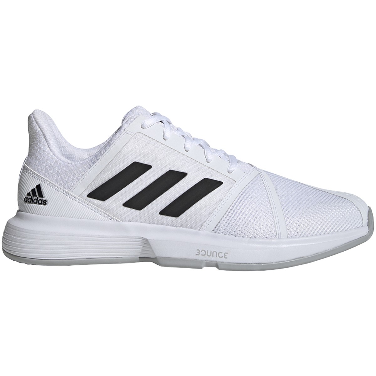 Adidas Men's CourtJam Bounce Wide Tennis Shoes (White/Core Black/Matte ...