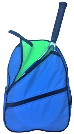 Maggie Mather Tennis Backpack (Electric Blue/Lime)