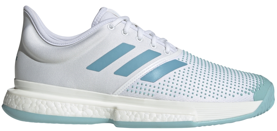 Adidas Men's SoleCourt Boost M x Parley Tennis Shoes (White/Vapour Blue ...