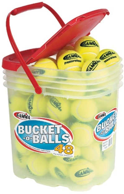 Gamma Bucket-O-Balls Pressureless Tennis Balls