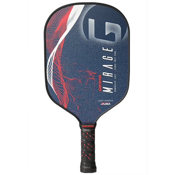 Gamma Mirage Pickleball Paddle (Red/White/Blue)