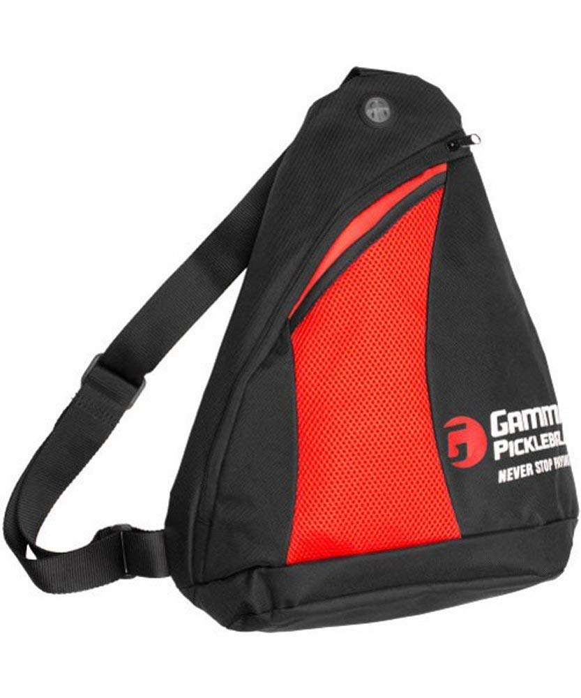 Gamma Pickleball Sling Bag (Black/Red)