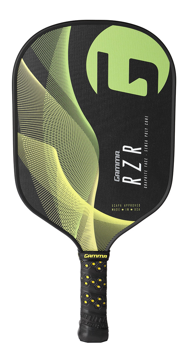 Gamma RZR Premium Poly Core Pickleball Paddle (Green/Yellow)