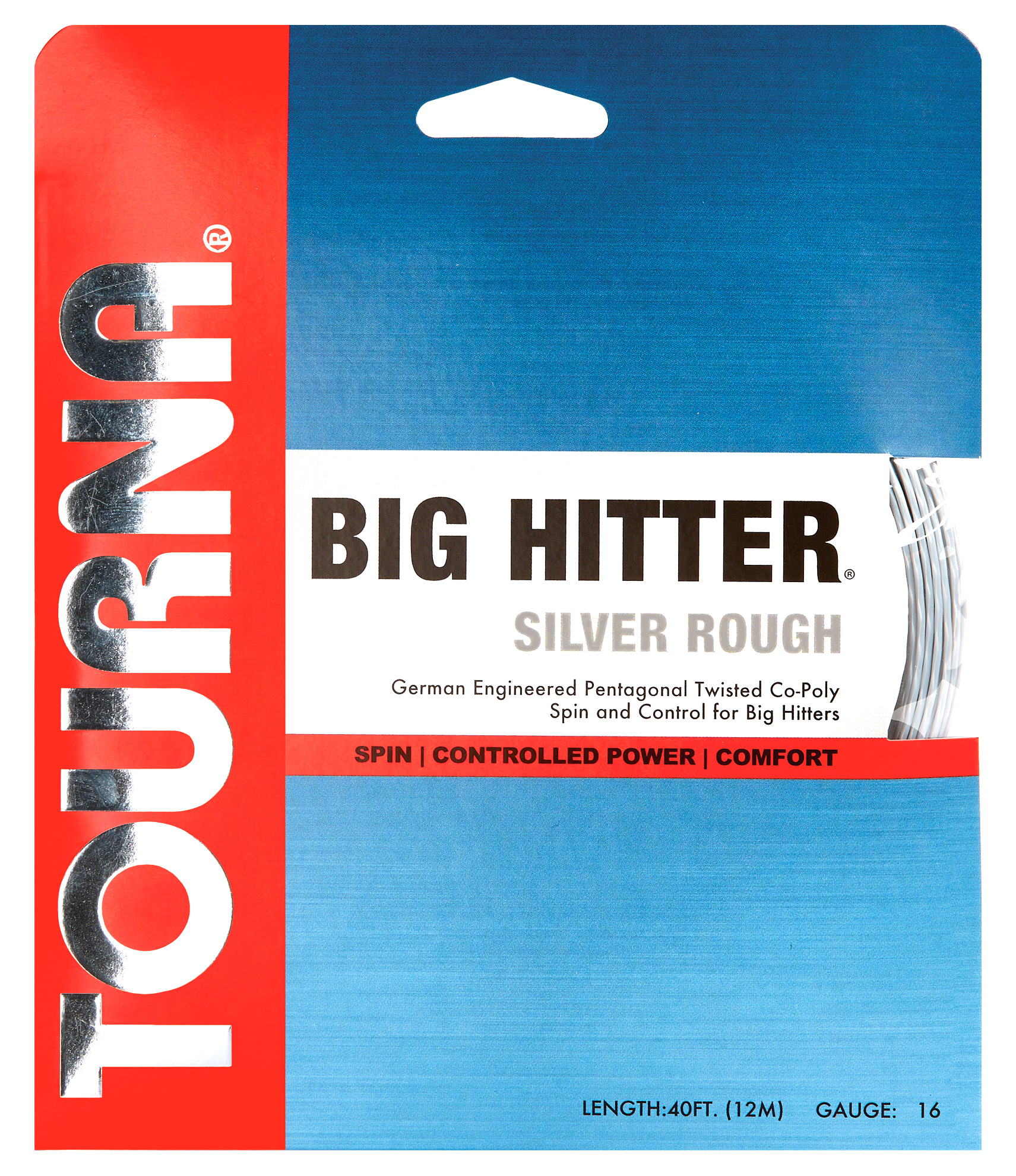 Tourna Big Hitter Silver Rough 16g Tennis String (Set)