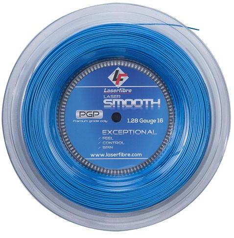 Laserfibre Laser Smooth 16g Blue Tennis Racquet String (Reel)