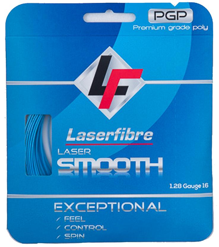 Laserfibre Laser Smooth 16g Blue Tennis Racquet String (Set)