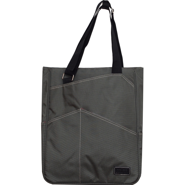 Maggie Mather Tennis Tote with Zipper Closure (Pewter)
