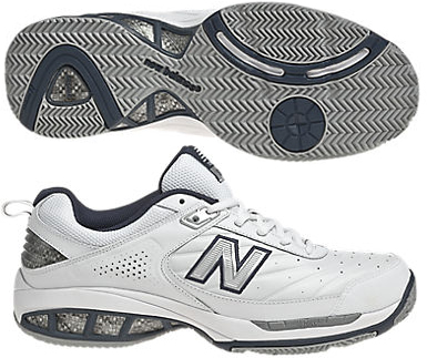 New Balance Men&amp;apos;s MC806W (4E) Tennis Shoe (Wht/ Nvy)
