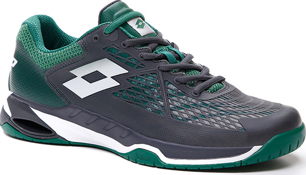 Lotto Men's Mirage 100 Speed Tennis Shoes (Silver Metal 2 and Garden)