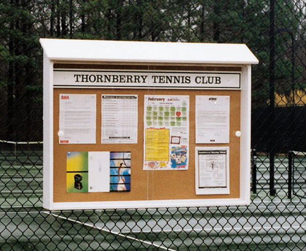 Outpost Model 1 Outdoor Tennis Court Display Board